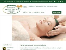 Tablet Screenshot of naturalhealthcourses.com